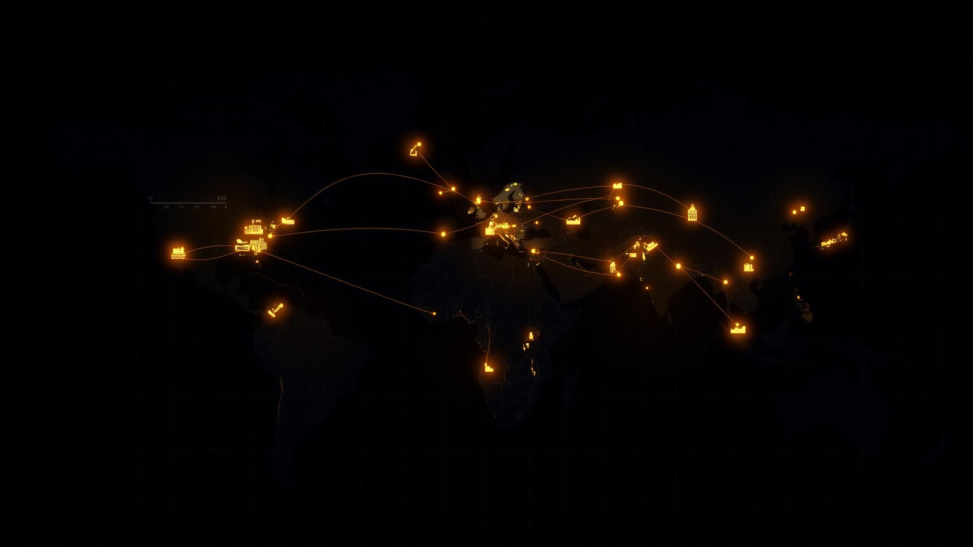 Global commodity trade network overview